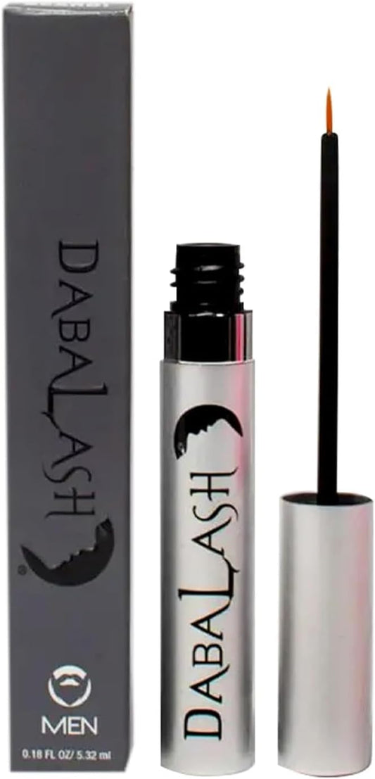 DABALASH Men | Suero Profesional para Vello Facial, Pestañas y Cejas | Con Aceite de Ricino, Pantenol & Aloe | Apariencia de vello más largo, denso y fuerte | 0.18 oz