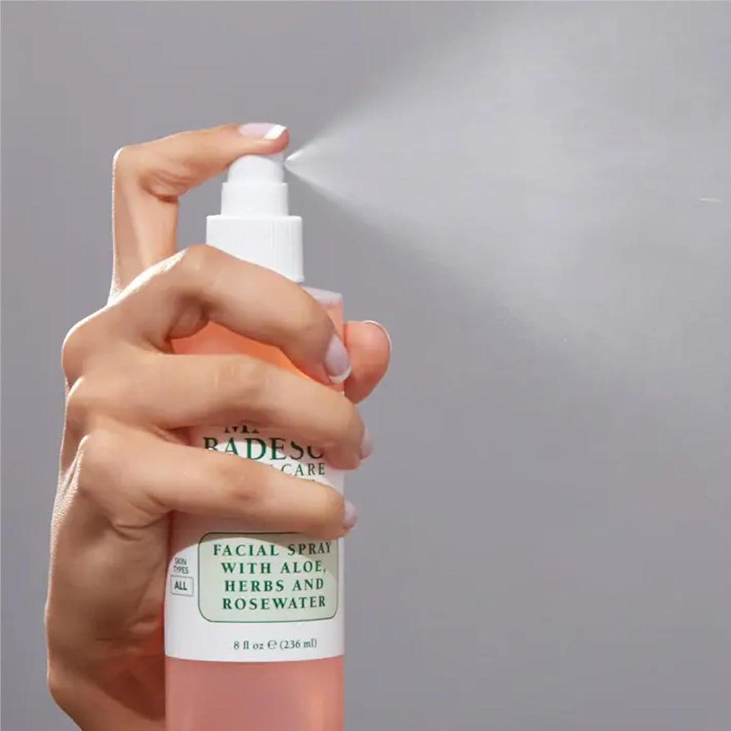 Bruma Facial con Aloe, Hierbas & Agua de Rosas | Hidrata, Reaviva el Brillo y Ayuda a Clarificar | Apta para Todo Tipo de Piel | Vegana, Oil-Free