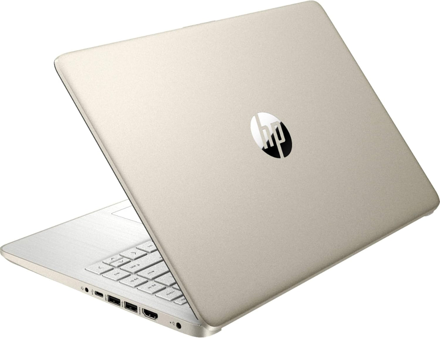 HP 14" Laptop Touchscreen – Intel Celeron N4500, 4GB RAM, 64GB eMMC, Windows 11 Home S, WiFi 6, Office 365 (1 Año) – Pale Gold