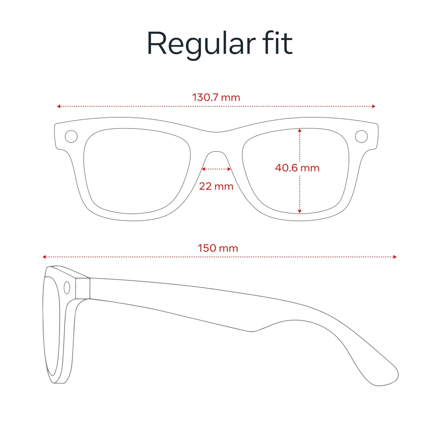 Ray-Ban Meta (Gen 2), Wayfarer, Matte Black | Smart AI Glasses for Men, Women — 2X Battery Life — 3K Ultra HD Resolution — 12 MP Ultra-Wide Camera, Audio, Video — Clear Lenses — Wearable Technology