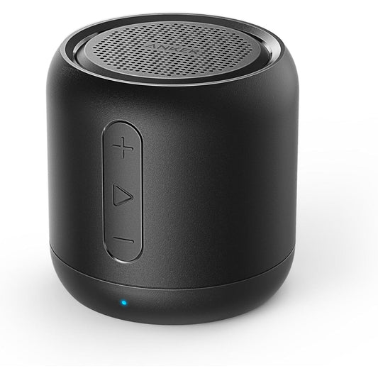 Soundcore Mini – Altavoz Bluetooth súper portátil con Radio FM, 15 h de reproducción, alcance 20 m/66 ft, graves mejorados, micrófono con cancelación de ruido (5 W)