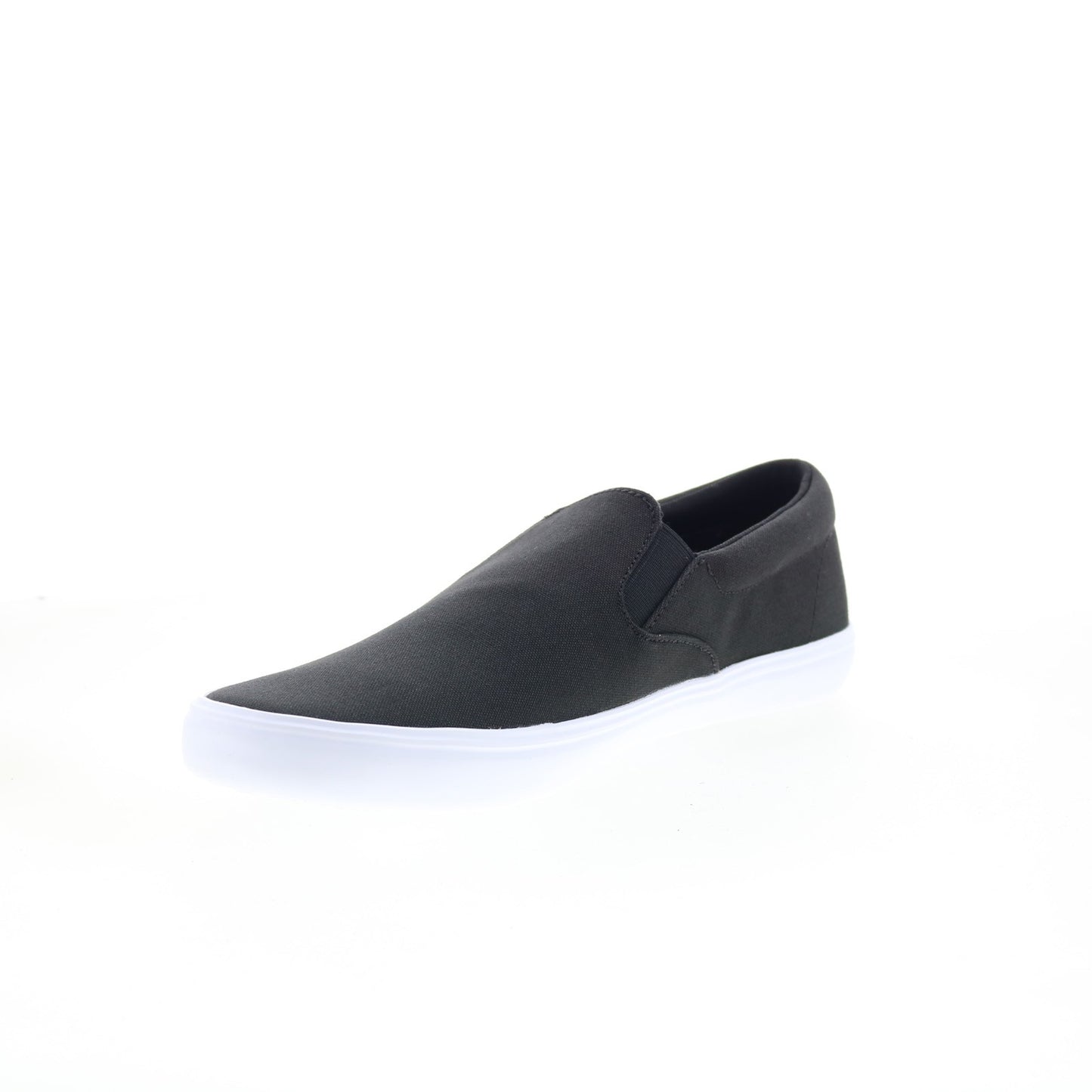 Zapatillas Lacoste Slip-On Base 224 1 CMA para Hombre, Lona Negra con Detalles Blancos, Lifestyle Originales
