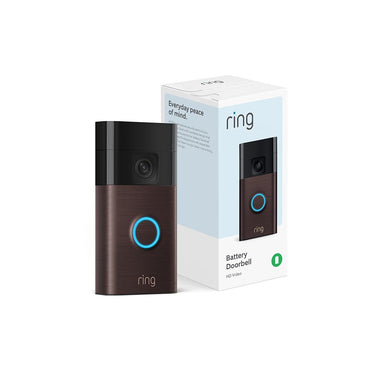 Ring Battery Doorbell – Timbre Inteligente Inalámbrico con Video en HD, Detección de Movimiento, Conversación Bidireccional y Batería Recargable (Último Modelo, Color Bronze)