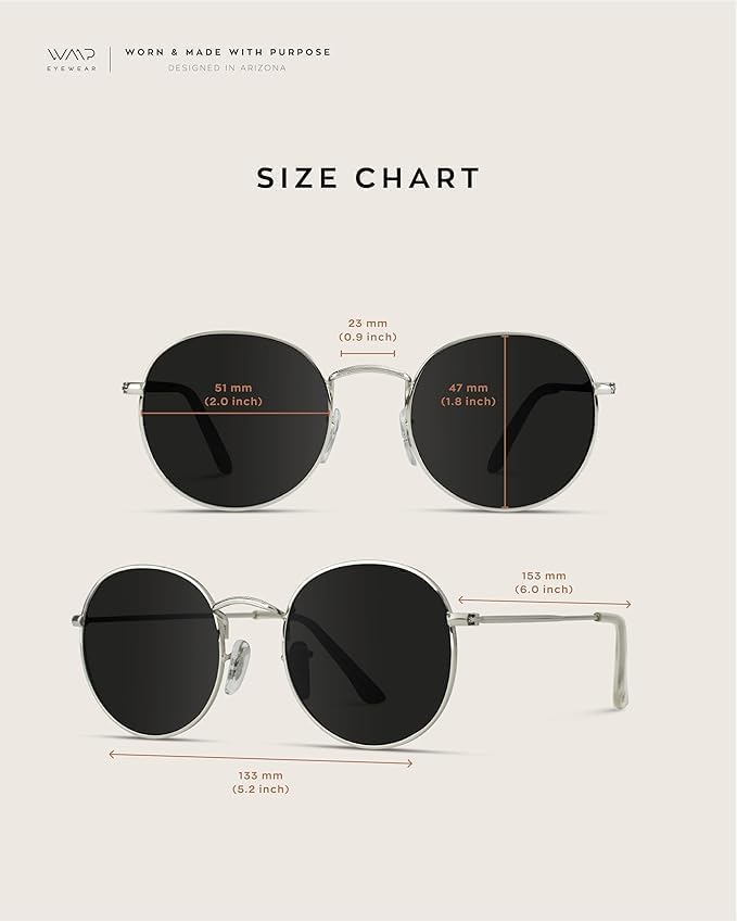 Anteojos de Sol Redondos con Lentes Espejados – Unisex, Retro y Modernos, Protección UV400