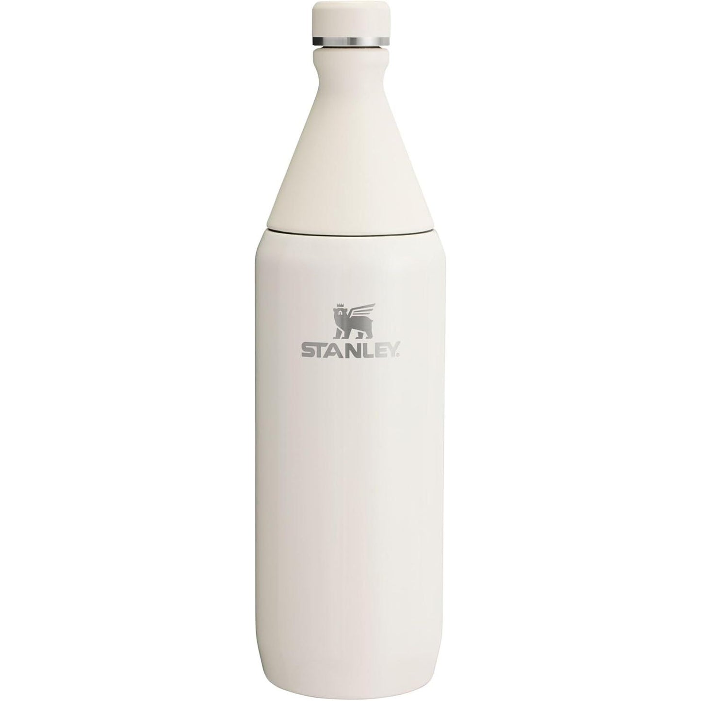 All Day Slim Bottle 34 Oz | Leakproof Twist on Lid | Slim Design for Travel and Gym | Insulated Stainless Steel Water Bottle | Bpa-Free | Ash Gloss