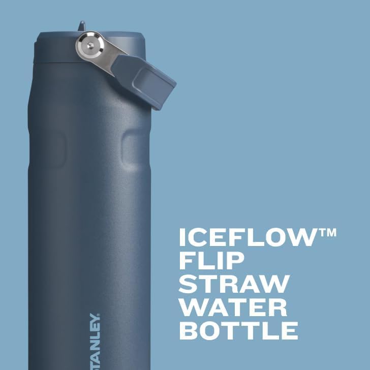 Iceflow Flip Straw 2.0 Water Bottle 24 Oz | Built-In Straw for Travel and Sports | Lightweight and Leak Resistant | Insulated Stainless Steel | Bpa-Free | Sienna