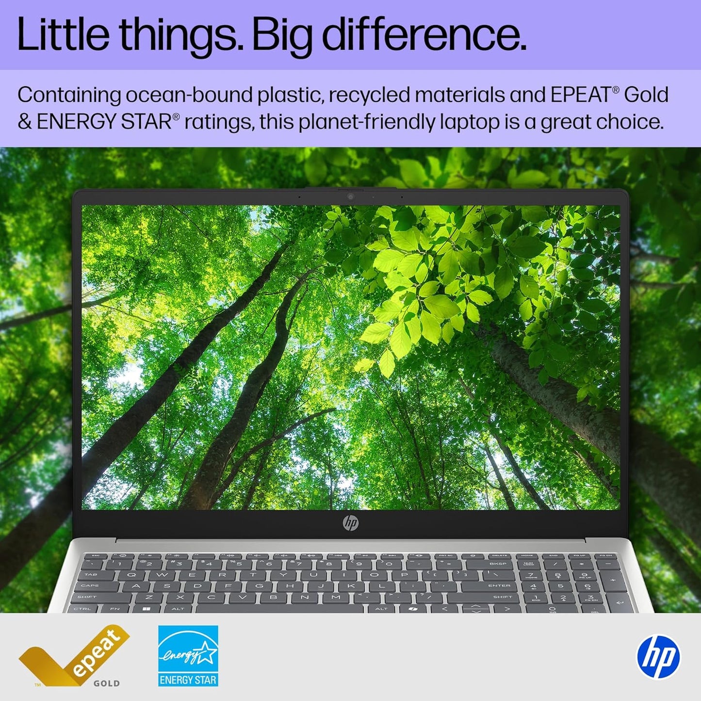 Notebook HP 15,6” Touchscreen, AMD Ryzen 3 7320U, 8GB RAM, 256GB SSD, Radeon Graphics, Windows 11 Home, Color Silver