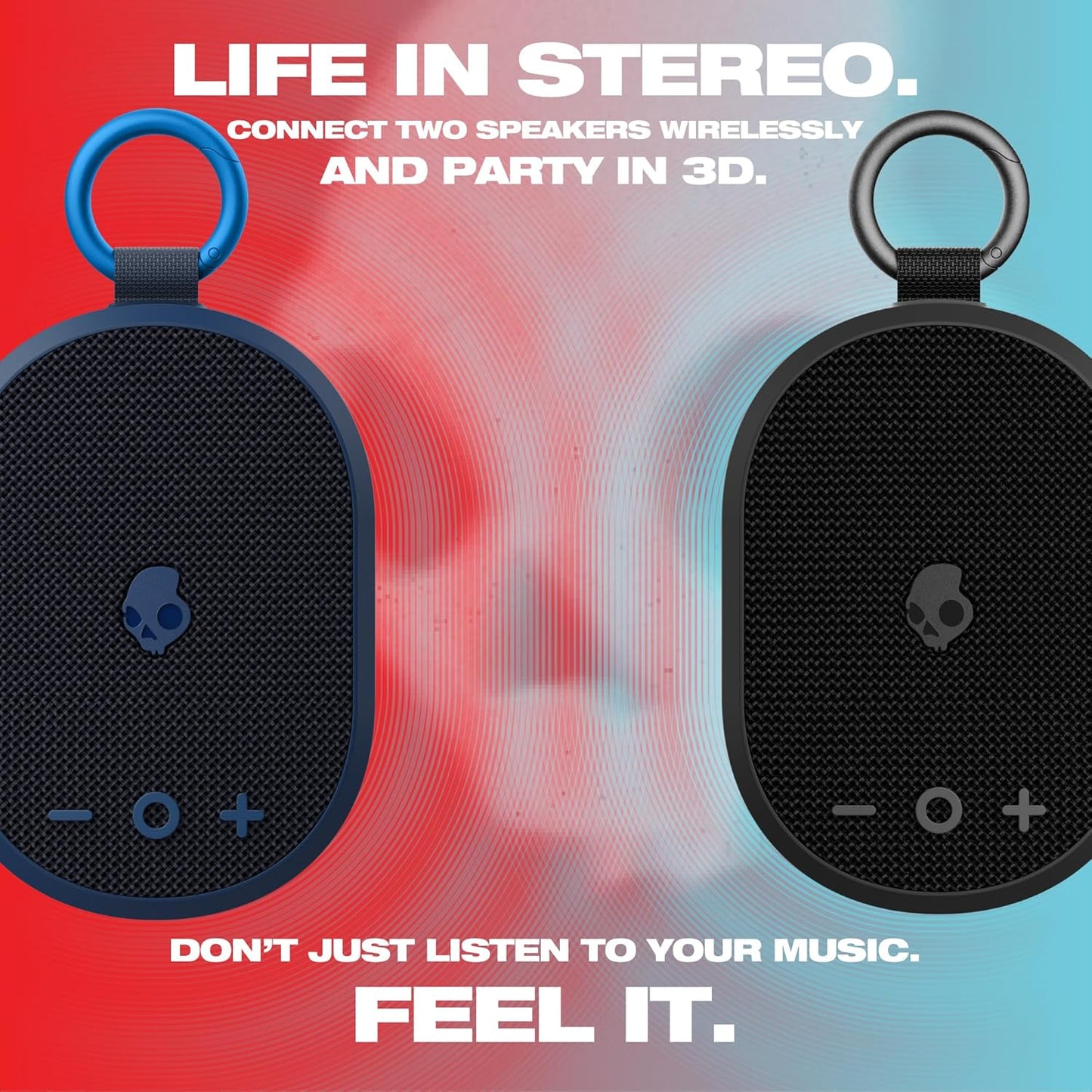 Kilo Wireless Bluetooth Speaker - IPX7 Waterproof Mini Bluetooth Speaker with 24 Hour Battery, Downward Firing Passive Radiator, and True Wireless Pairing - Perfect for Outdoor