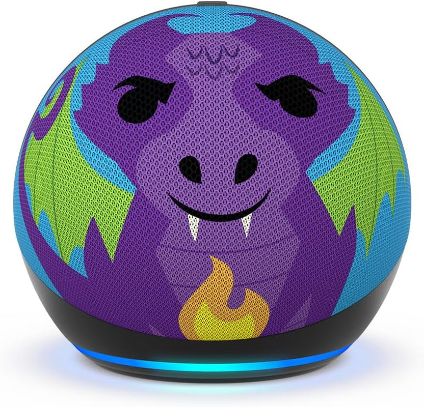 Echo Dot Kids with Alexa (Newest Model), Designed for Kids, with Parental Controls, Includes 1 Year of Kids+, Dragon