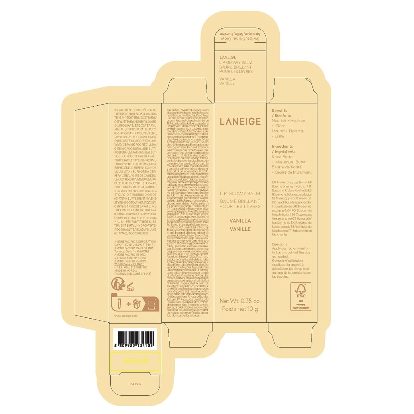 Lip Glowy Balm | Bálsamo Labial con Color Translúcido – Manteca de Karité (Shea) | Brillo Hidratante & Labios Suaves | Formato de Bolsillo