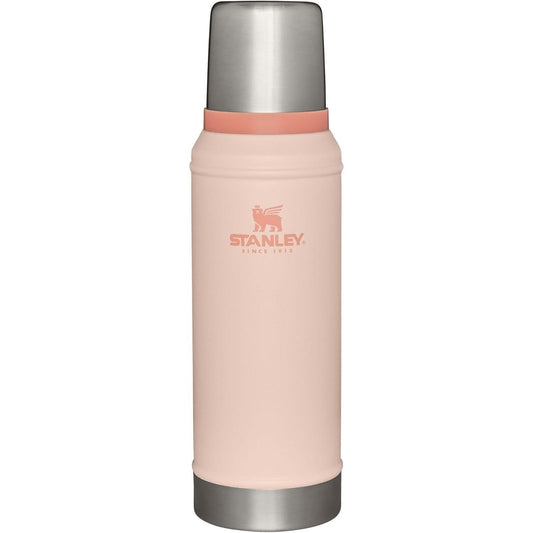 Stanley Classic Legendary Vacuum Bottle 1.0 Qt | Wide Mouth with Leakproof Cup Lid | Keep Drinks Hot or Cold | Packable for Travel | Insulated Stainless Steel Thermal Bottle | Bpa-Free | Limestone