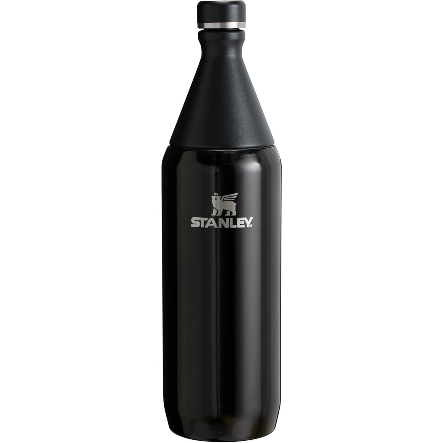 All Day Slim Bottle 34 Oz | Leakproof Twist on Lid | Slim Design for Travel and Gym | Insulated Stainless Steel Water Bottle | Bpa-Free | Ash Gloss