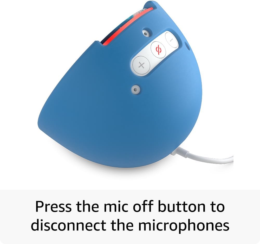 Echo Pop Kids (Modelo más reciente) – Altavoz inteligente para niños con Alexa, fundas Disney Princess y Marvel’s Avengers, control parental, 6 meses de Amazon Kids+