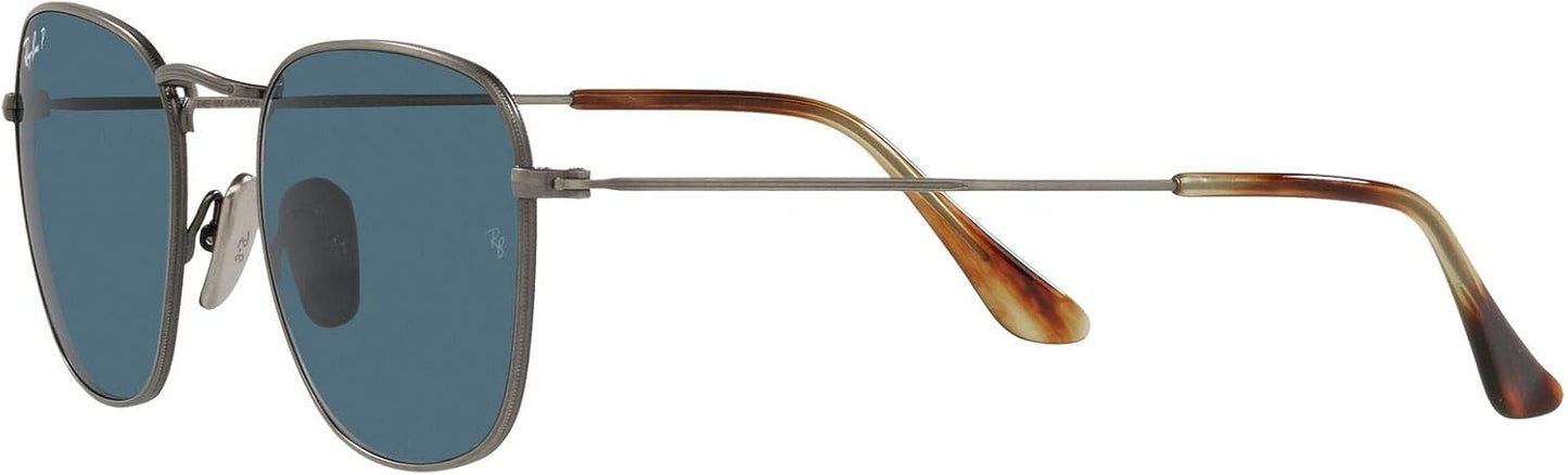 Ray-Ban RB8157 Frank Titanium – Gafas de Sol Cuadradas para Hombre