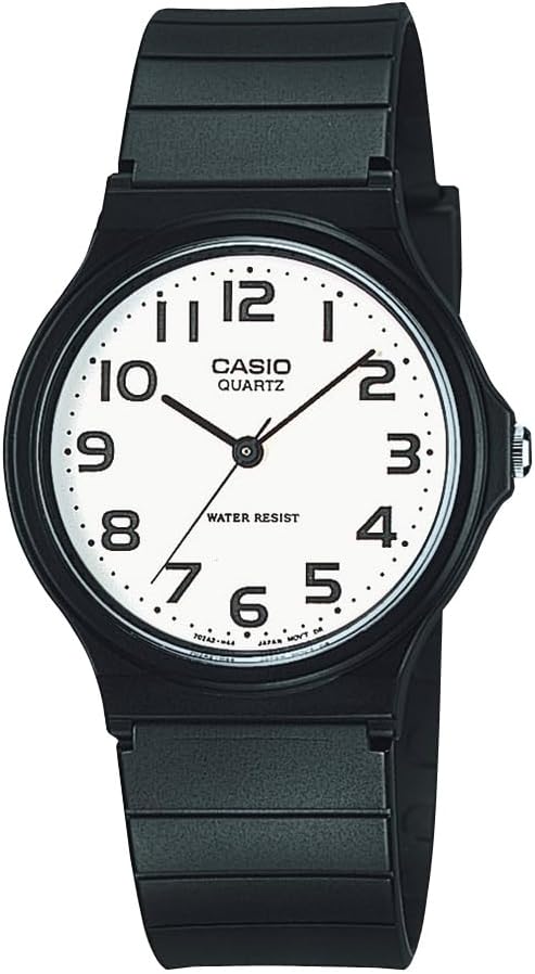 MQ24 Series | Quartz Analog Watch for Men | Water Resistant | Resin Case | Resin Band | Resin Glass | Three Hand Analog (HR, Min, SEC) | Classic Design | 3 Year Battery