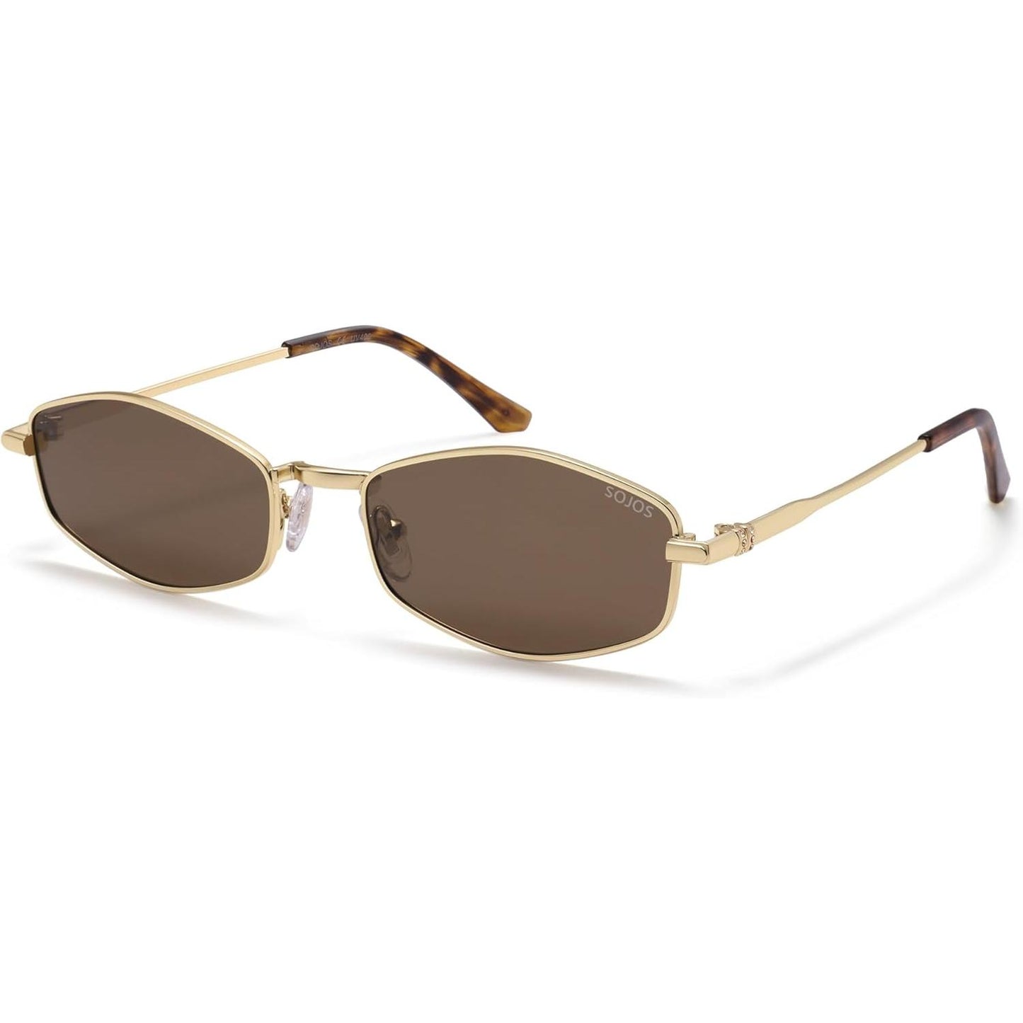 Lentes de Sol Hexagonales Polarizados SOJOS SJ1259, Retro Unisex Estilo Irregular, Protección UV400 para Hombre y Mujer