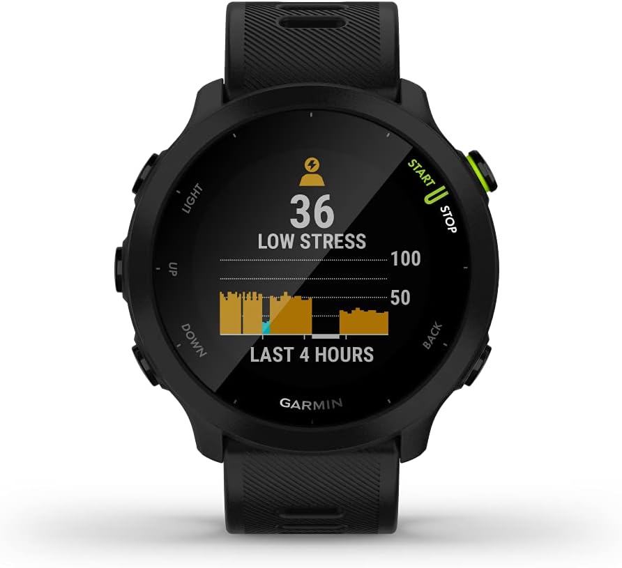 Garmin Forerunner 55 Reloj Running con GPS – Entrenamientos Diarios, Ritmo & Distancia, 2 Semanas de Batería