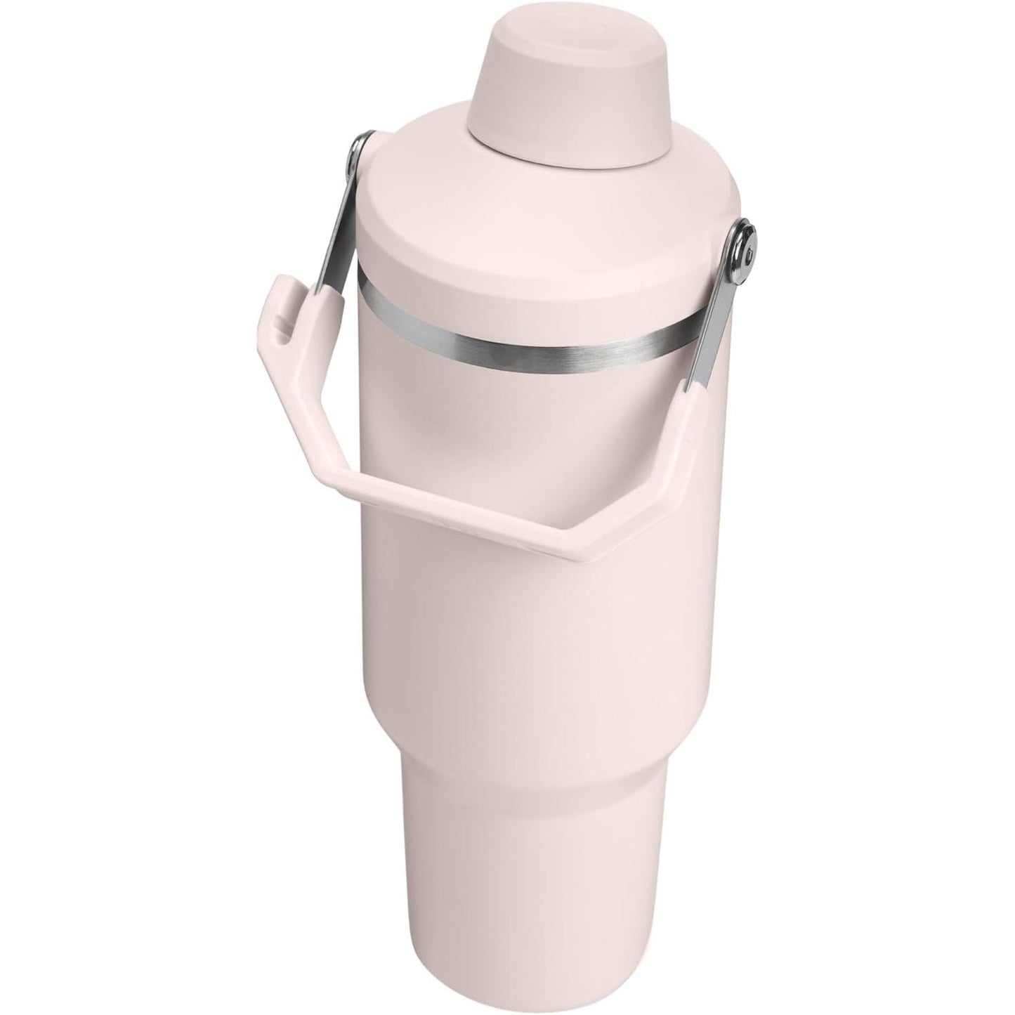 Iceflow 2.0 Fast Flow Tumbler with Handle 40 Oz | Twist on Angled Spout Lid | Leakproof Water Bottle | Insulated Stainless Steel | Bpa-Free | Rose Quartz