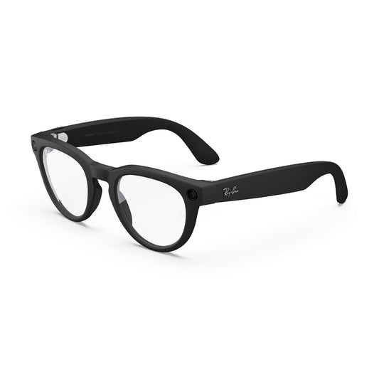 Ray-Ban Meta (Gen 2), Headliner, Matte Black | Smart AI Glasses for Men, Women — 2X Battery Life — 3K Ultra HD Resolution — 12 MP Ultra-Wide Camera, Audio, Video — Clear Lenses — Wearable Technology
