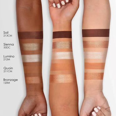 Natasha Denona Kit de paleta de sombras de ojos color nude, paleta de sombras de ojos + brocha redonda para mezclar sombras de ojos. Máscara de hoja coreana premium con colágeno