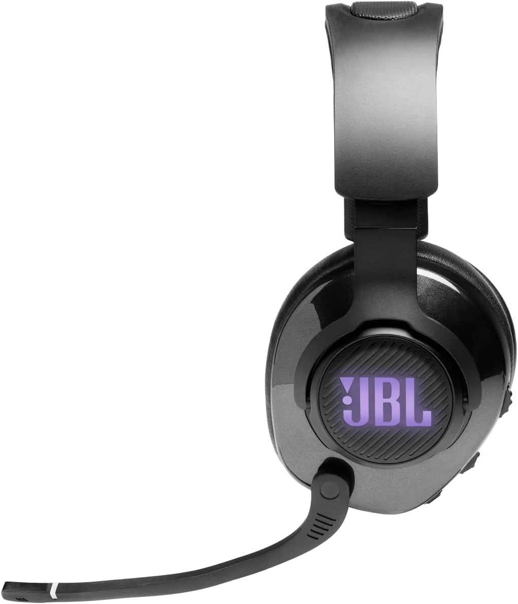 Auriculares JBL Quantum 400 | Con cable para juegos con USB y esfera de equilibrio de chat | Color: negro