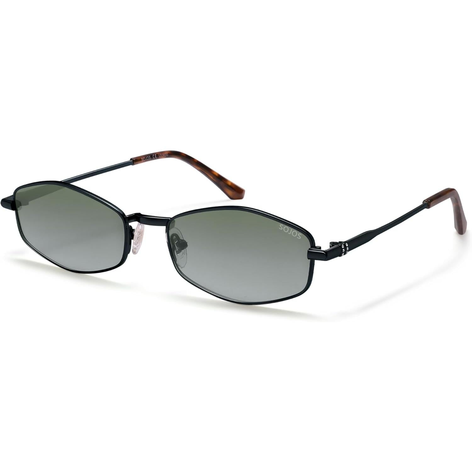 Lentes de Sol Hexagonales Polarizados SOJOS SJ1259, Retro Unisex Estilo Irregular, Protección UV400 para Hombre y Mujer