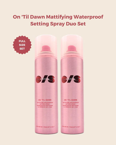 One Size on 'Til Dawn Setting Spray Duo Mattifying Waterproof Setting Spray Duo Holiday Gift Set, Clear