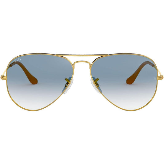 Ray-Ban RB3025 Classic Aviator – Gafas de Sol Unisex 62 mm Gold / Clear Gradient Blue