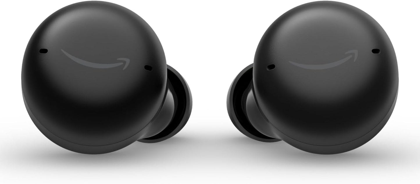 Amazon Echo Buds con Cancelación Activa de Ruido (ANC) – Auriculares inalámbricos con estuche de carga inalámbrica – Color Negro