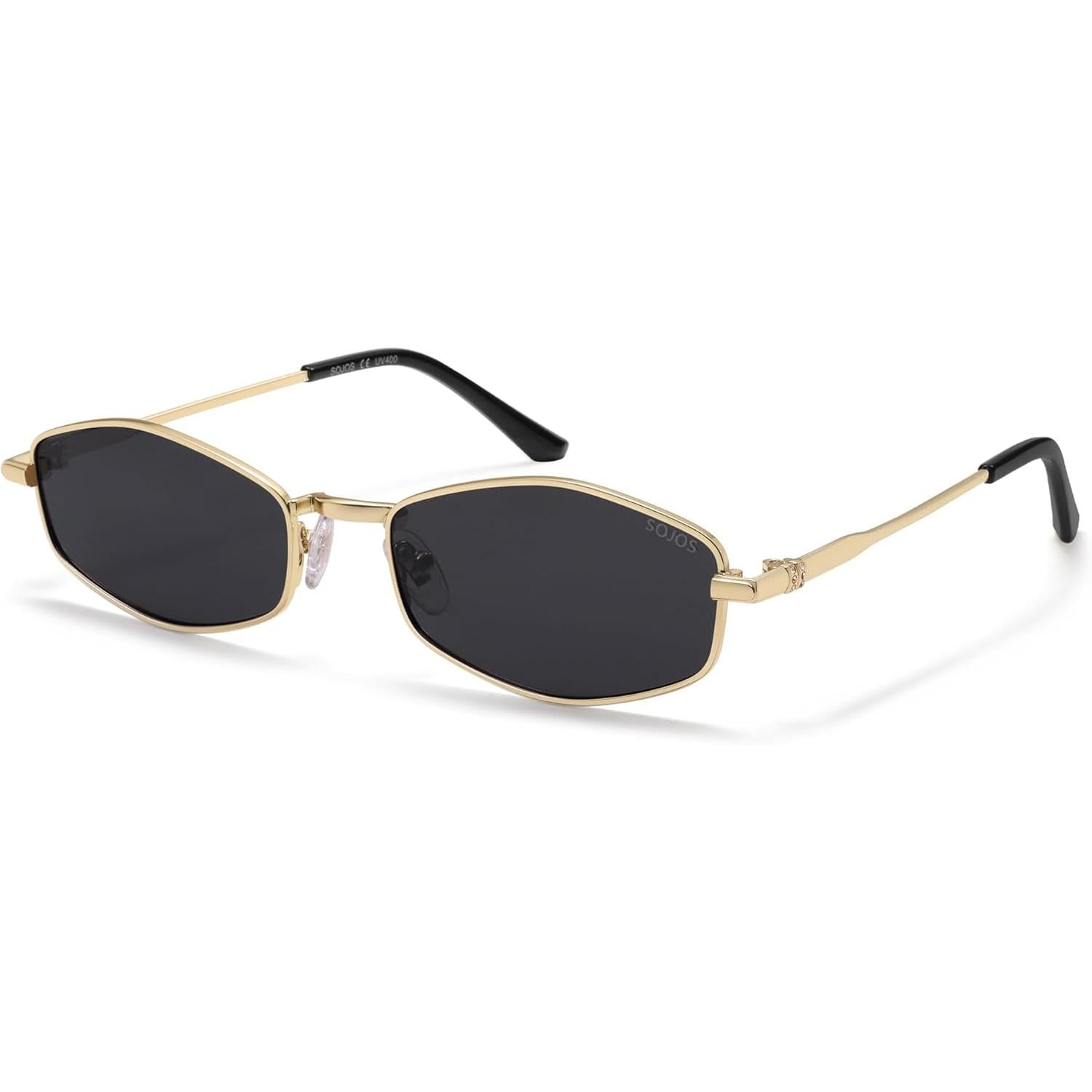Lentes de Sol Hexagonales Polarizados SOJOS SJ1259, Retro Unisex Estilo Irregular, Protección UV400 para Hombre y Mujer