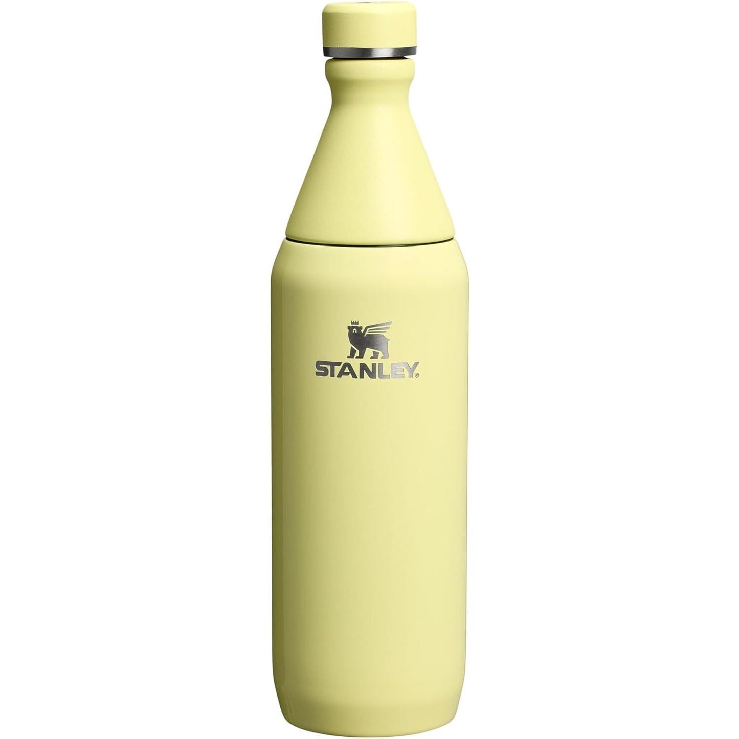 All Day Slim Bottle 34 Oz | Leakproof Twist on Lid | Slim Design for Travel and Gym | Insulated Stainless Steel Water Bottle | Bpa-Free | Ash Gloss