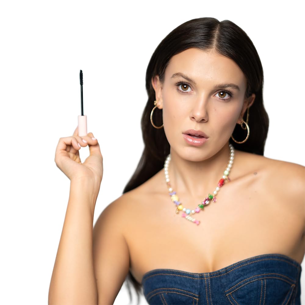 Florence by Mills Up a Notch Volumizing Mascara | Máscara de Pestañas Negra de Volumen y Longitud – Fórmula Vegana & Cruelty Free, 10.5 g