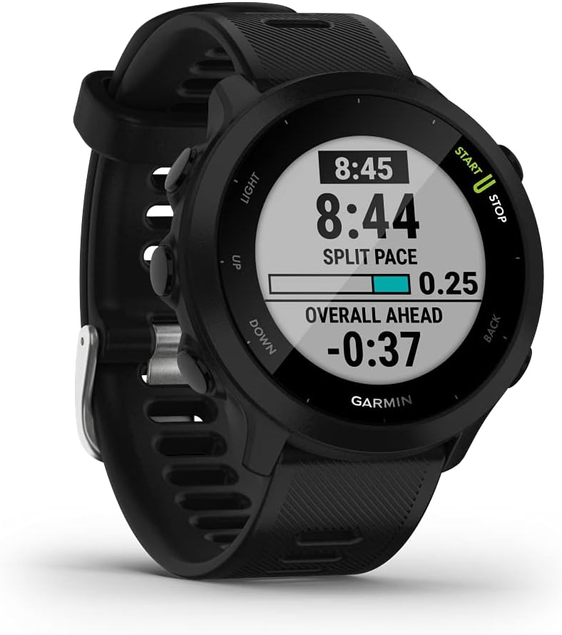 Garmin Forerunner 55 Reloj Running con GPS – Entrenamientos Diarios, Ritmo & Distancia, 2 Semanas de Batería