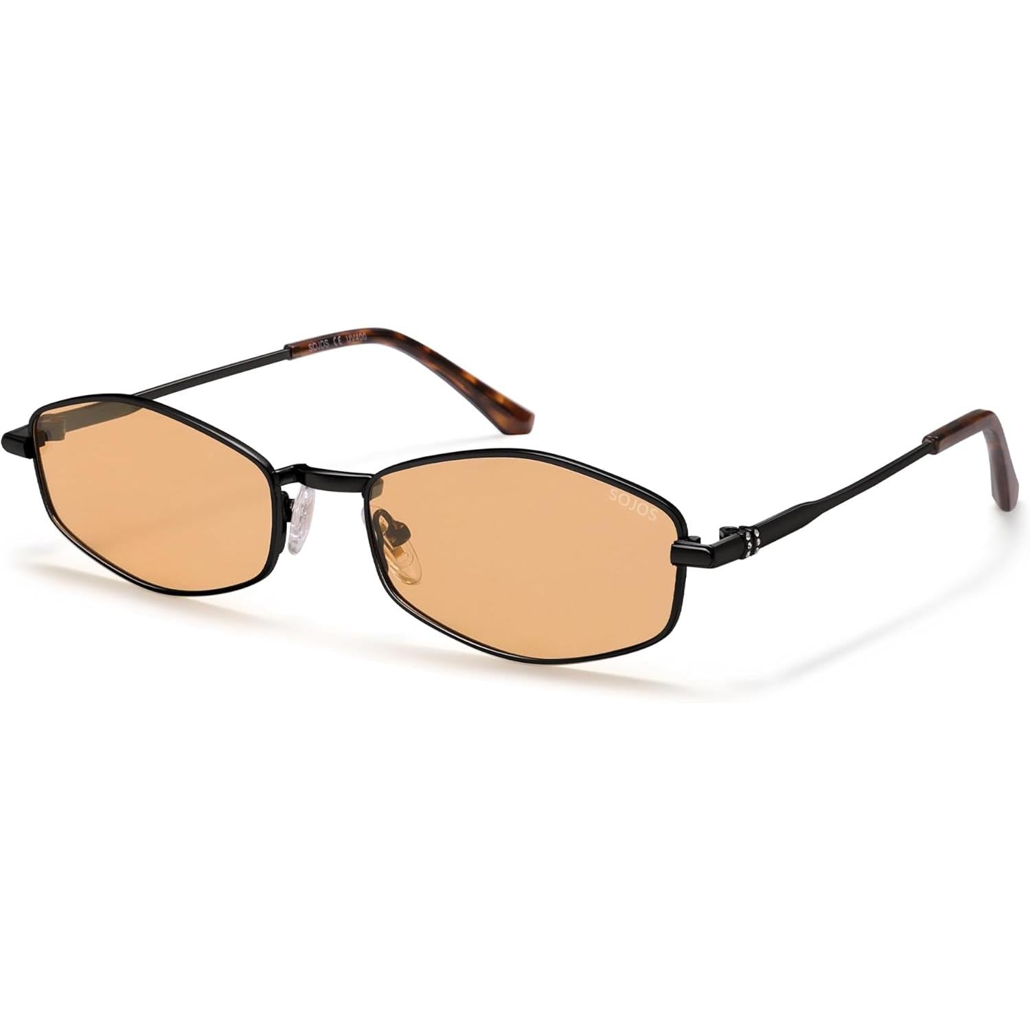 Lentes de Sol Hexagonales Polarizados SOJOS SJ1259, Retro Unisex Estilo Irregular, Protección UV400 para Hombre y Mujer
