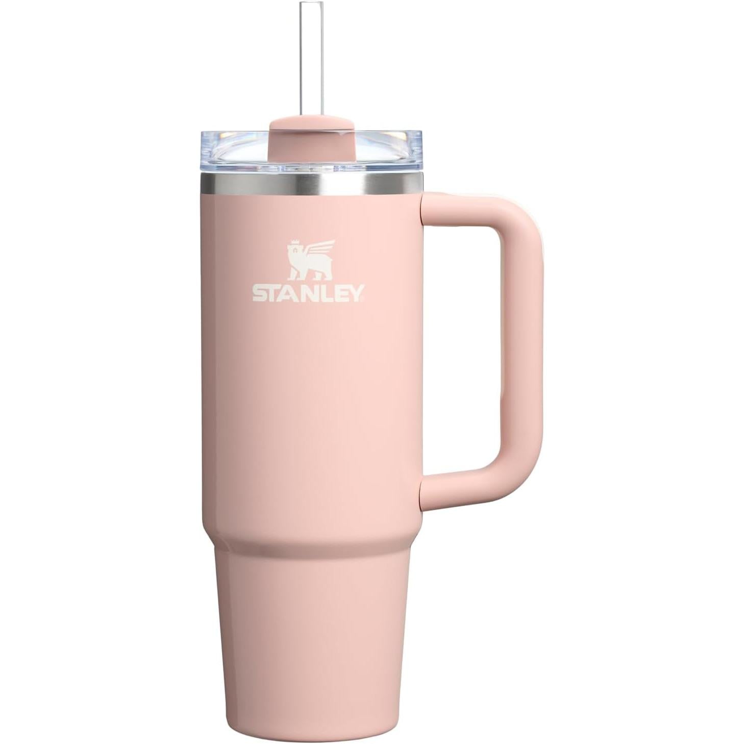 Quencher H2.0 Tumbler with Handle and Straw 30 Oz | Flowstate 3-Position Lid | Cup Holder Compatible for Travel | Insulated Stainless Steel Cup | Bpa-Free | Exclusive Blue Cactus