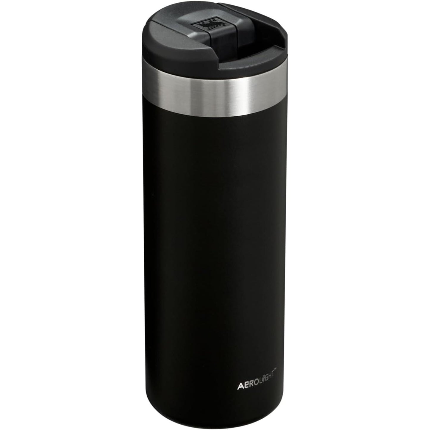 Aerolight Transit Bottle 16 Oz | Locking Drink through Lid | Leak Resistant Water Bottle or Coffee Travel Mug | Lightweight Insulated Stainless Steel | Bpa-Free | Black