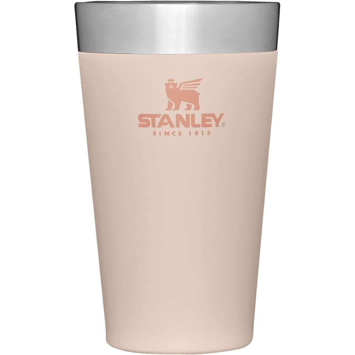 Adventure Stacking Beer Pint Glass 16Oz | Stackable Drinking Cup for Cold Beverages | Dishwasher Safe | Insulated Stainless Steel Tumbler | Bpa-Free | Ash 2.0