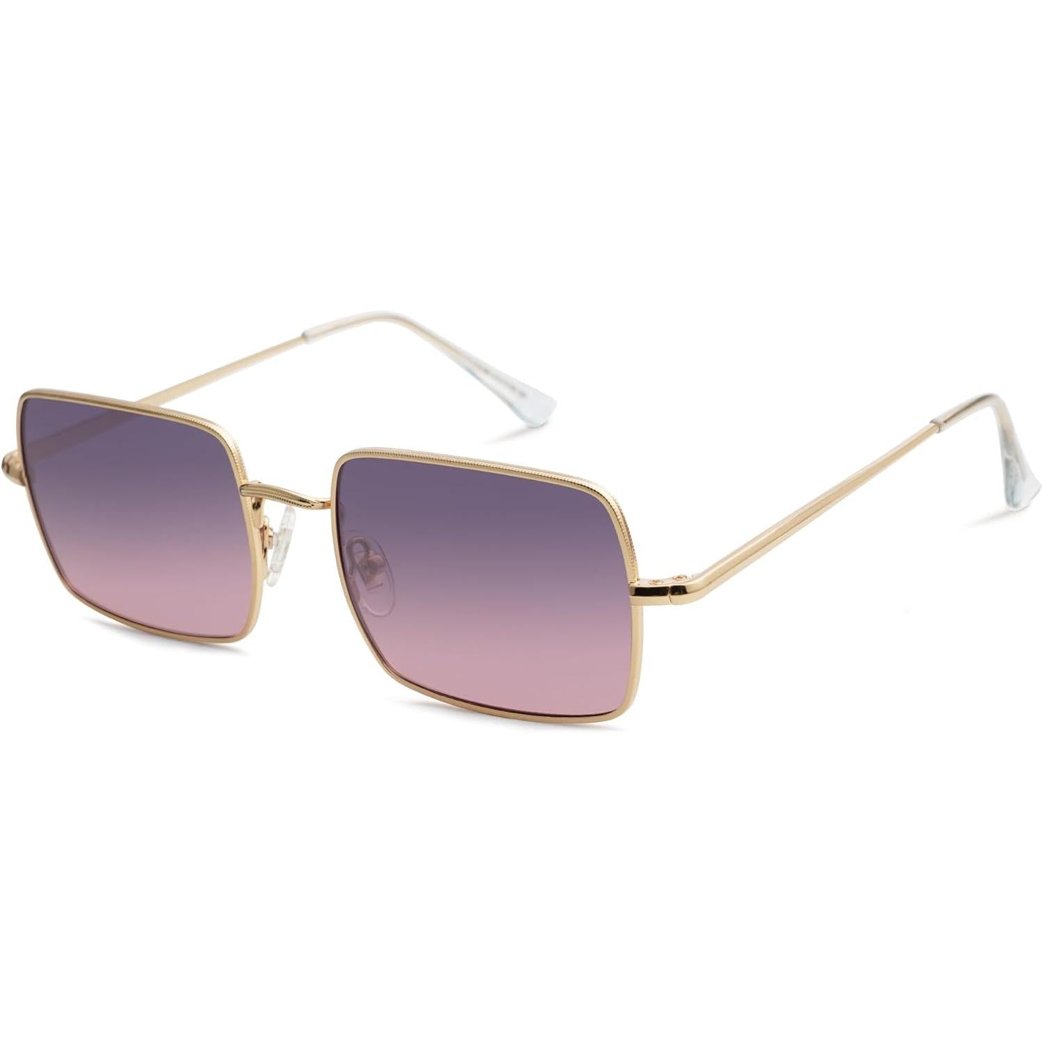 Lentes de Sol Polarizados SOJOS SJ1168, Rectangulares Poligonales Retro Vintage, Unisex UV400 para Hombres y Mujeres