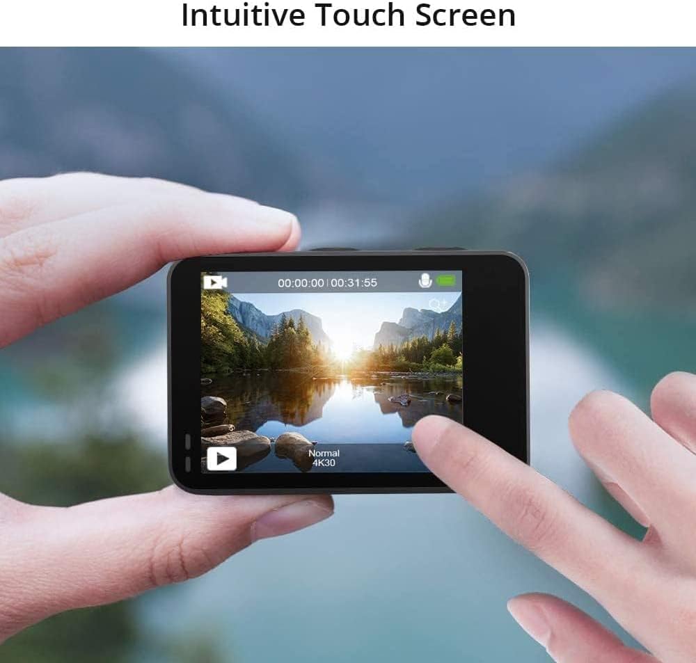AKASO Brave 7 LE – Cámara de acción 4K con pantalla dual, estabilización EIS 2.0, control remoto, resistente al agua hasta 40 m, ideal para deportes, vlogs y aventuras