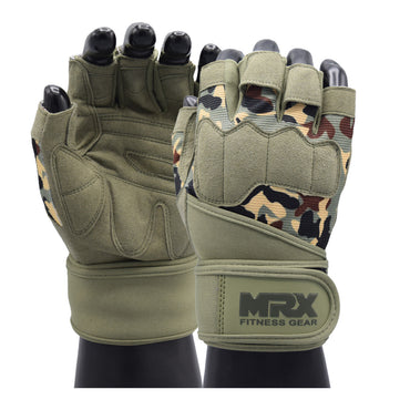 Guantes de Gimnasio MRX con soporte de muñeca para Hombre - Weight Lifting Gym