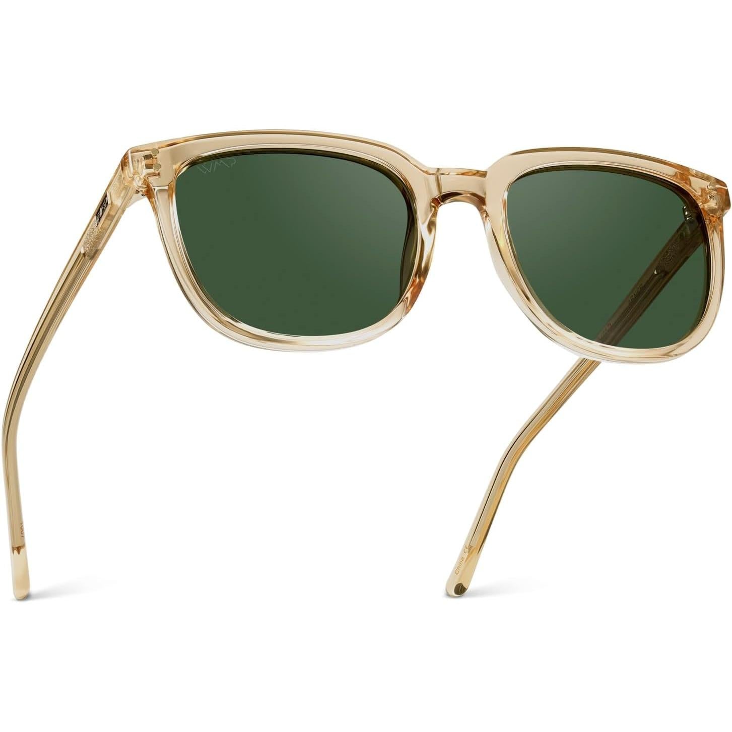 Gafas de Sol Cuadradas Planas Unisex – Estilo Retro Clásico con Lentes Polarizados UV400