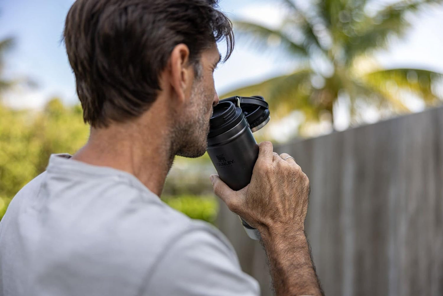 Travel Mug with Integrated French Press 16 Oz | 5 Minute Brew, 4 Hours Hot, Leakproof Lid | Mesh Filter for Coffee Grounds | Insulated Stainless Steel Coffee Maker | Bpa-Free | Charcoal Glow
