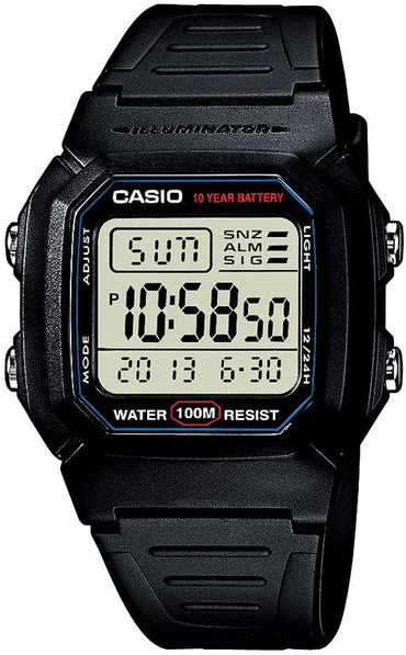 W800HG Series | Men’S Digital Watch | 100 Meter Water Resistance | Multi Function Alarm | 100 SEC Stopwatch | Auto Calendar | Countdown Timer | LED Light | Dual Time| 10 Year Battery