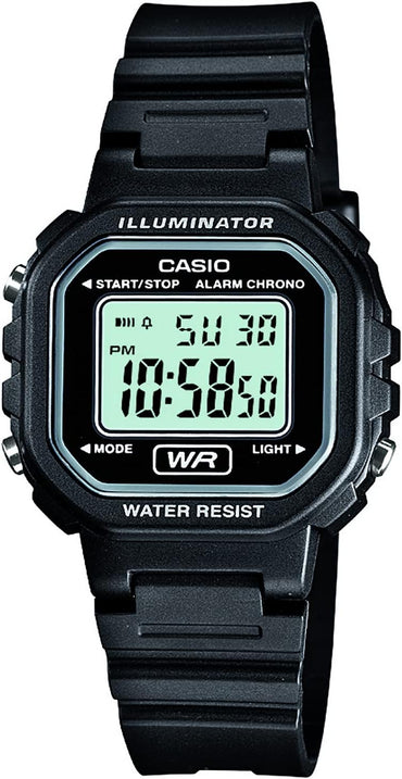 LA20WH Series | Women'S Digital Watch | Water Resistant | LED Light | Auto Calendar | Date Display | 1/100 SEC Stopwatch | Regular Time Keeping (HR, Min, SEC, PM, Date, Day) | 5 Yr Batt