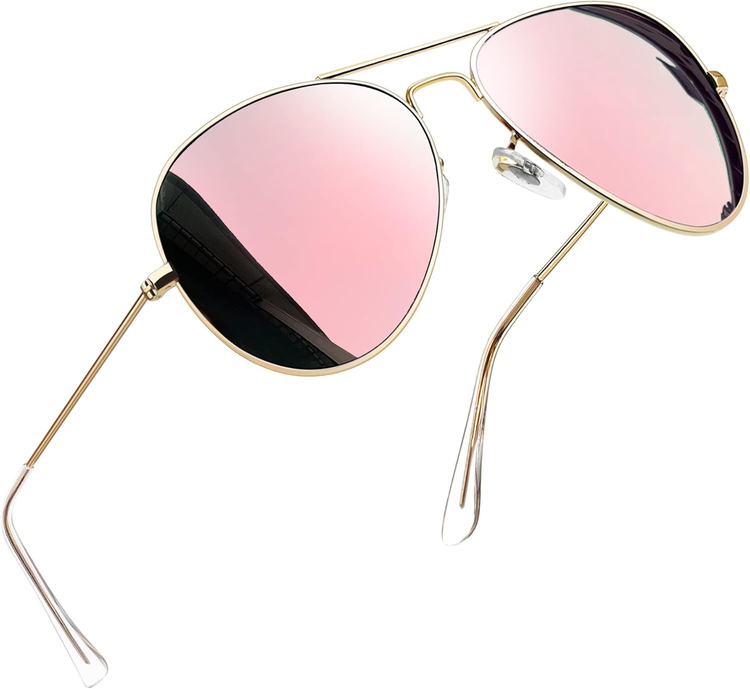 Joopin Lentes de Sol Aviador Metálicos Polarizados – Estilo Clásico Militar UV400