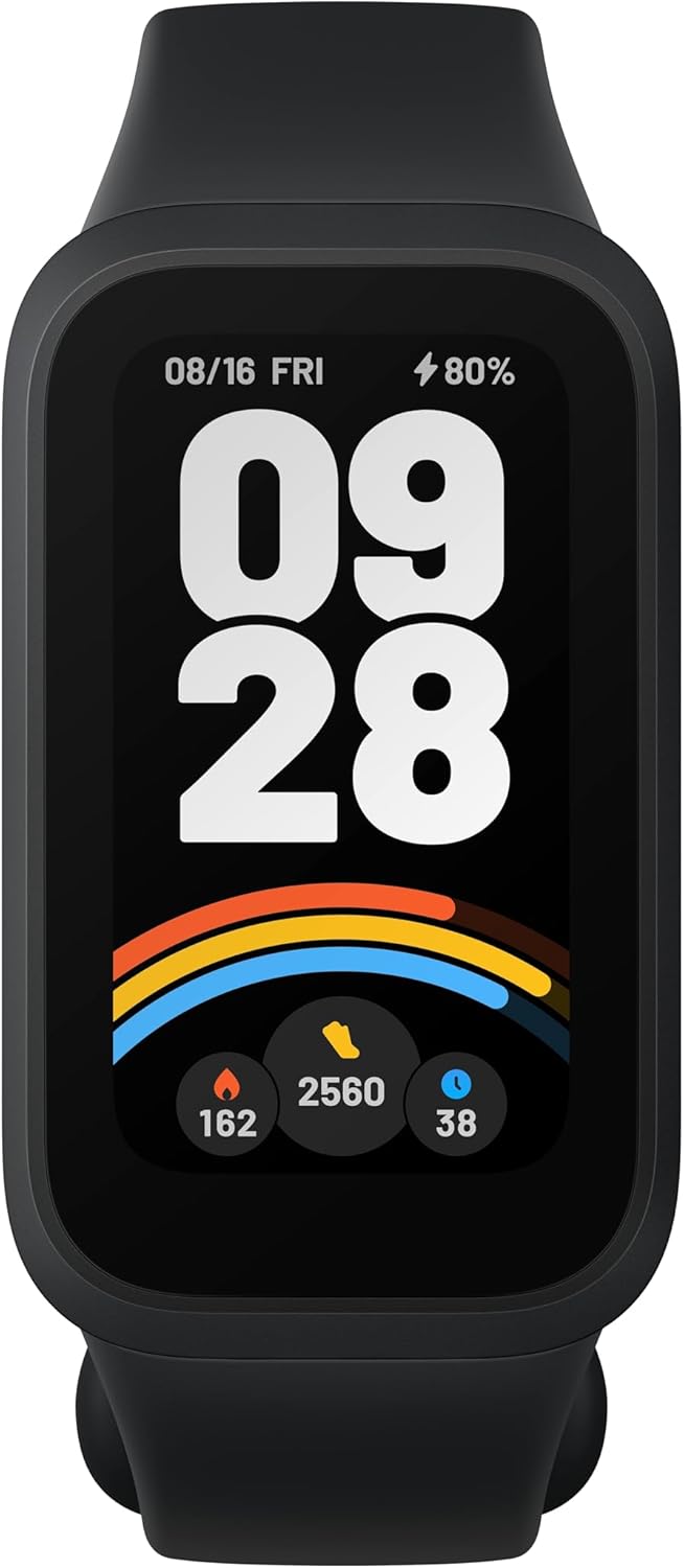 Smart Band 9 Active Global | Pantalla 1.47", 60 Hz | Hasta 18 días de batería | 50 modos deportivos | Salud 24/7 | 5 ATM (negro)