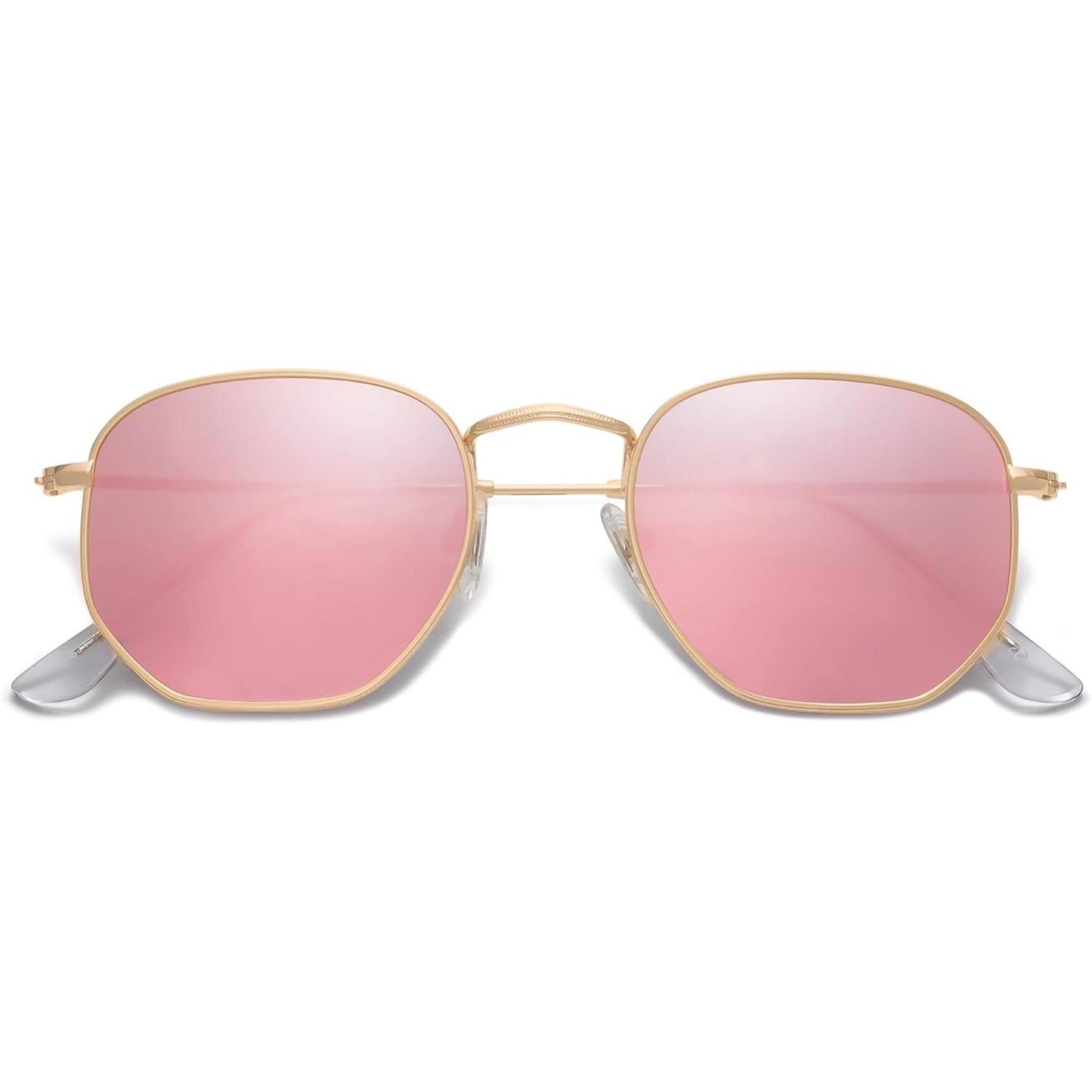 Lentes de Sol SOJOS SJ1072 Cuadrados Polarizados, Estilo Hexagonal Pequeño Retro, Unisex UV400 para Hombre y Mujer