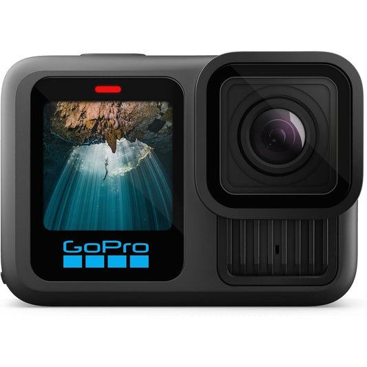 GoPro HERO13 Black – Cámara de acción impermeable 5.3K60 con lente HB-Series, fotos de 27MP, diseño ultra resistente y batería de alto rendimiento