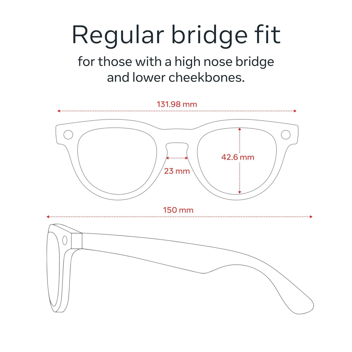 Ray-Ban Meta (Gen 2), Headliner, Matte Black | Smart AI Glasses for Men, Women — 2X Battery Life — 3K Ultra HD Resolution — 12 MP Ultra-Wide Camera, Audio, Video — Clear Lenses — Wearable Technology