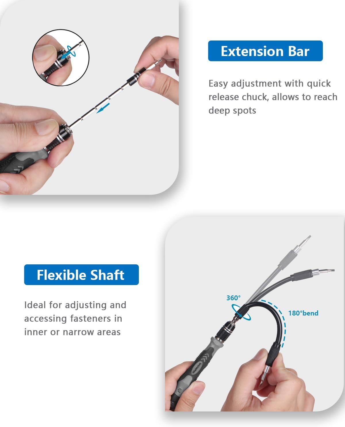 Kit de Destornilladores de Precisión 122 en 1 con 101 Puntas Magnéticas y 21 Herramientas – Set de Reparación Electrónica para Laptop, PC, iPhone, Tablet, PS4, Xbox, Drones y Más